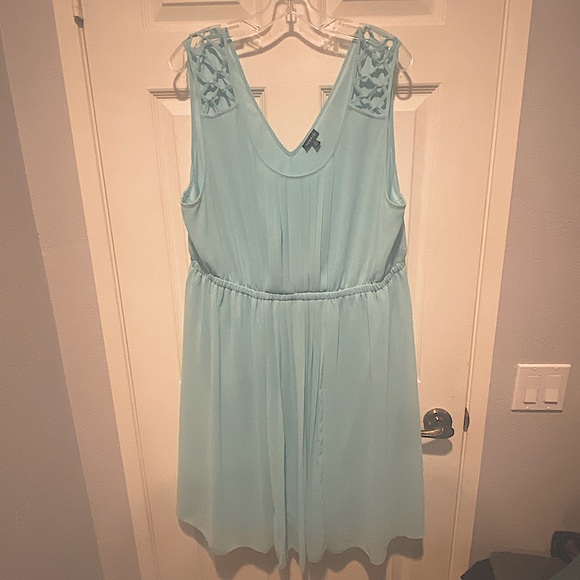 Cinderella Blue Pleated Dress - Picture 1 of 5